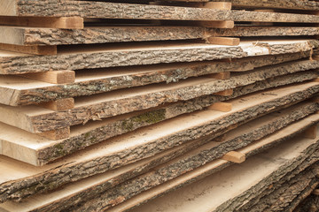 lumber stack boards