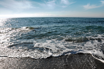 Black sea in the morning - background