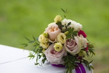 Mazzo di fiori per matrimonio.