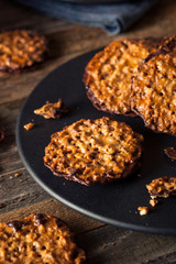 Homemade Almond and Chocolate Lacey's