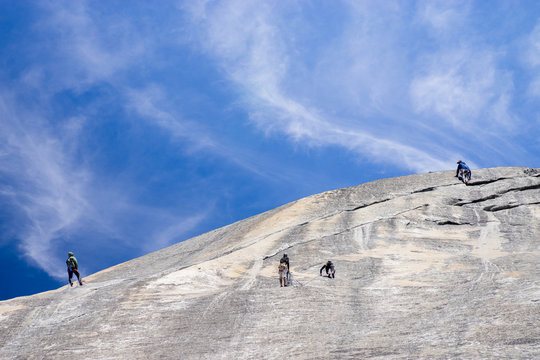 Rock climbing in Yosemite