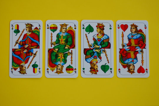 Bayerische Spielkarte vier K&ouml;nige