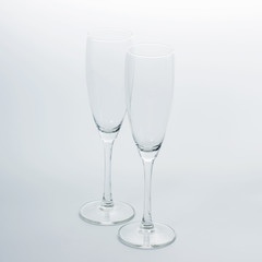 Two wine glasses