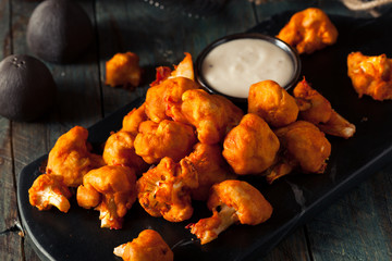 Spicy Breaded Buffalo Chicken Cauliflower