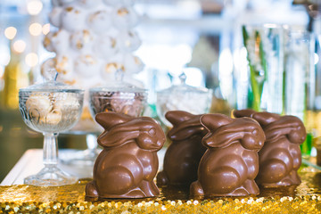 Easter chocolate bunnies