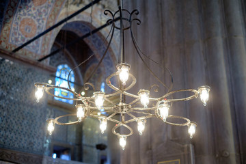 Interior of the Sultanahmet in Istanbul