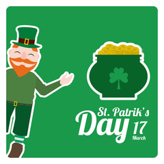 Saint Patrick´s day design in green color
