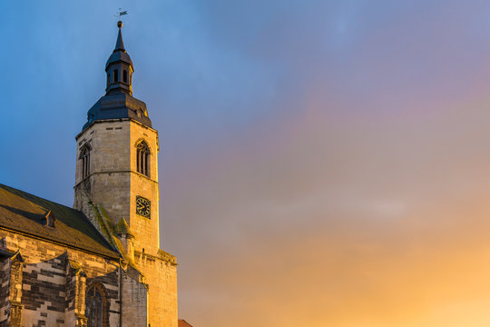 Stadtkirche in Laucha an der Unstrut, Sachsen-Anhalt in Deutschland