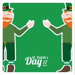 Saint Patrick´s day design in green color