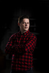 Fototapeta premium Man in studio