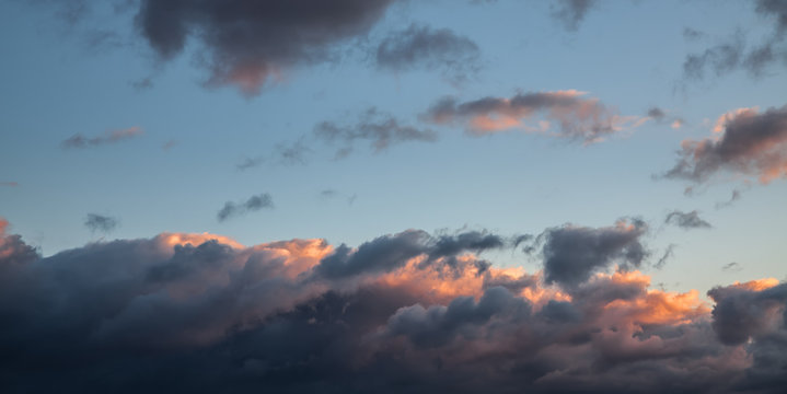 Dramatic cloudscape area for dackground