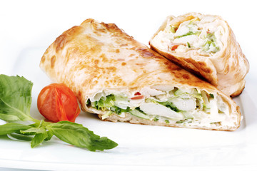 shaverma in a restaurant