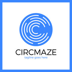 Circle Maze Logo - Letter C