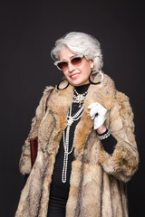 Senior rich woman