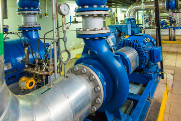 several water pumps with large motors