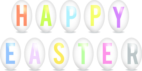Happy easter eggs