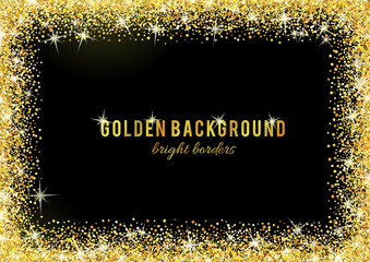 Gold glitter texture with sparkles