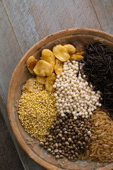 dried mixed beans and pulses