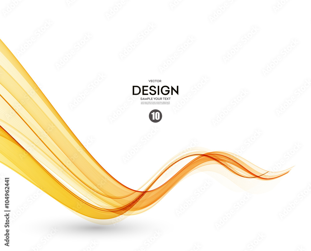 Poster Abstract color wave design element