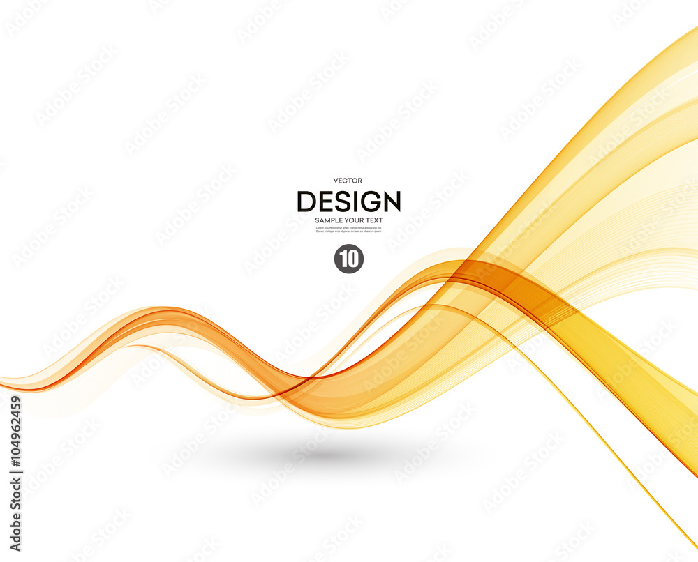 Poster Abstract color wave design element