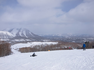 Fototapeta na wymiar hokkaido ski resort