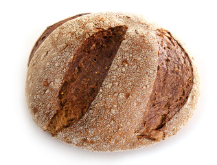 Bread isolated on white