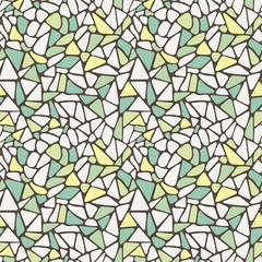 Vector seamless pattern in the form of a variety of tiles