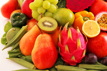 新鮮な野菜と果物