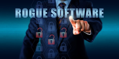 Misled User Pressing ROGUE SOFTWARE