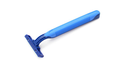 Disposable shaving razor isolated on white background