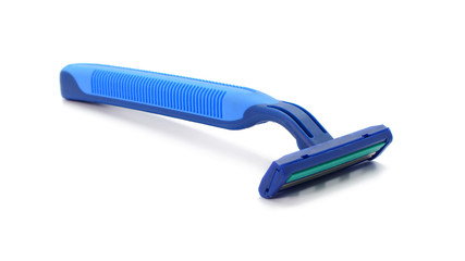Disposable shaving razor isolated on white background
