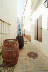 Street in Tarifa, that is a small town in the province of Cadiz. Andalusia. Spain