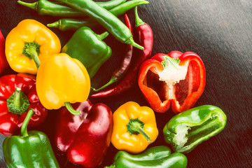 Fresh vegetables Colorful peppers