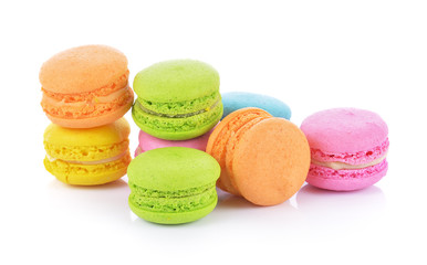 macaroon on white background