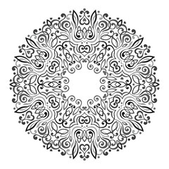 Abstract Ornate Mandala. Decorative frame for design.