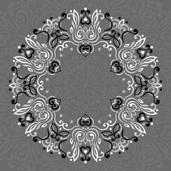 Abstract Ornate Mandala. Decorative frame for design.