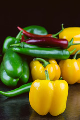 Fresh vegetables Colorful peppers