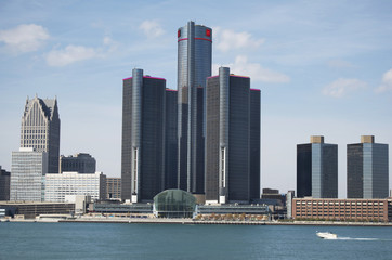 Fototapeta premium Detroit, Michigan Skyline