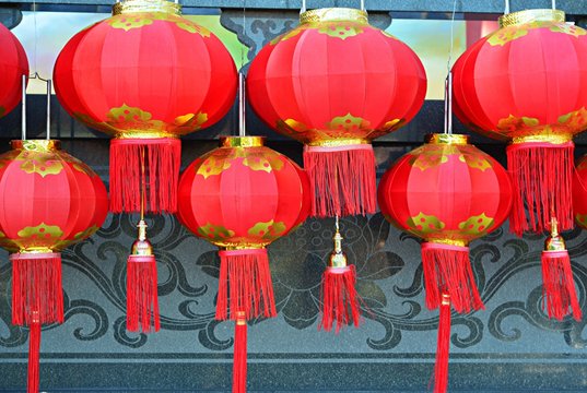 Red Chinese lanterns