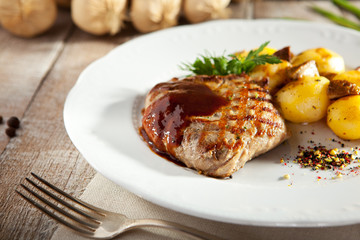 Pork Steak with Potato