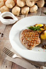 Pork Steak with Potato