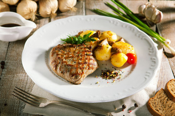 Pork Steak with Potato