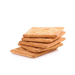 Cracker isolated on white background
