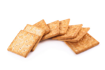 Cracker isolated on white background