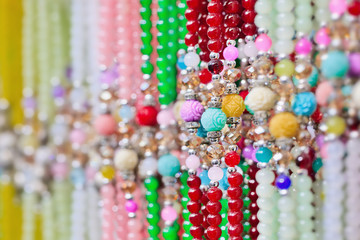 Collection multicolored jewelry