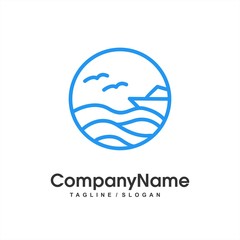 Landscaping logo icon Vector