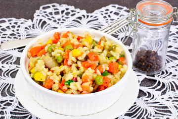 Risotto with Vegetables, Peas