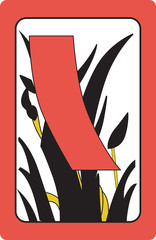 Naklejka premium 화투 일러스트