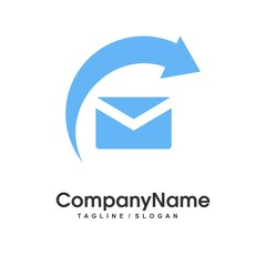 Mail vector logo icon