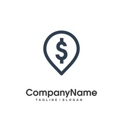 map location logo icon Vector